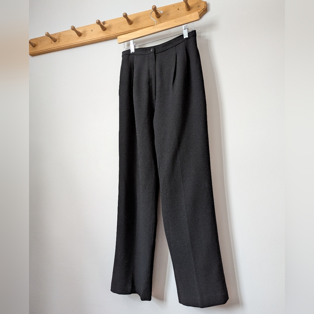 Vintage High Waist Black Pants